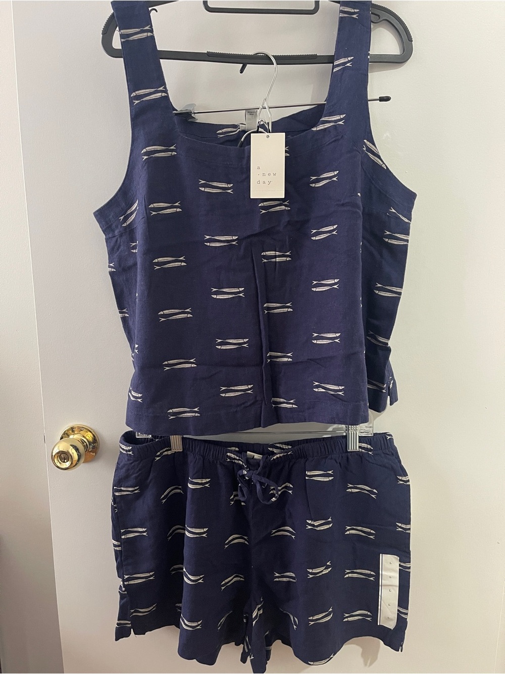 Target’s A New Day Navy Printed Tank & Shorts Set